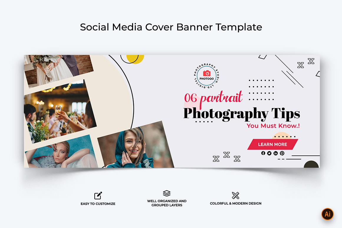 Photography Facebook Cover Banner Design-12