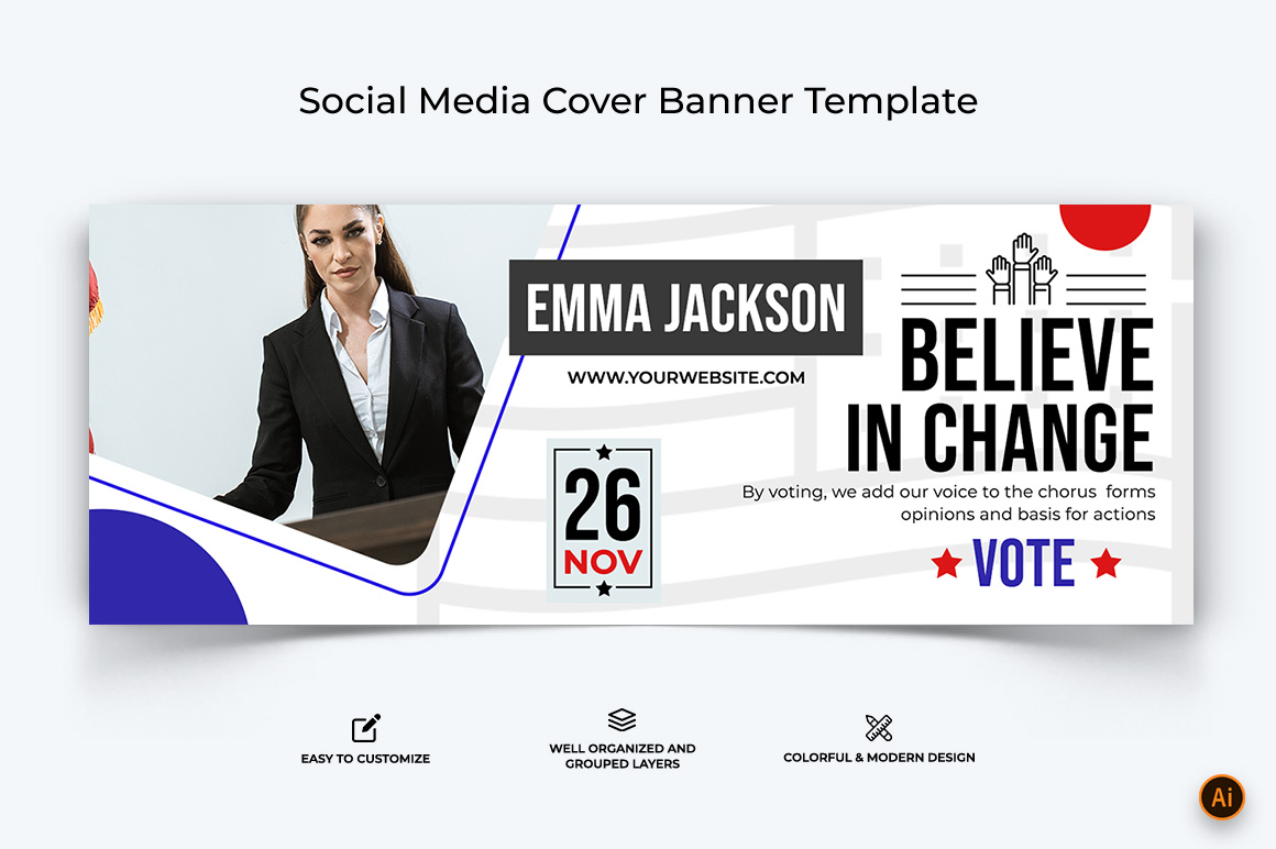 Political Campaign Facebook Cover Banner Design-02