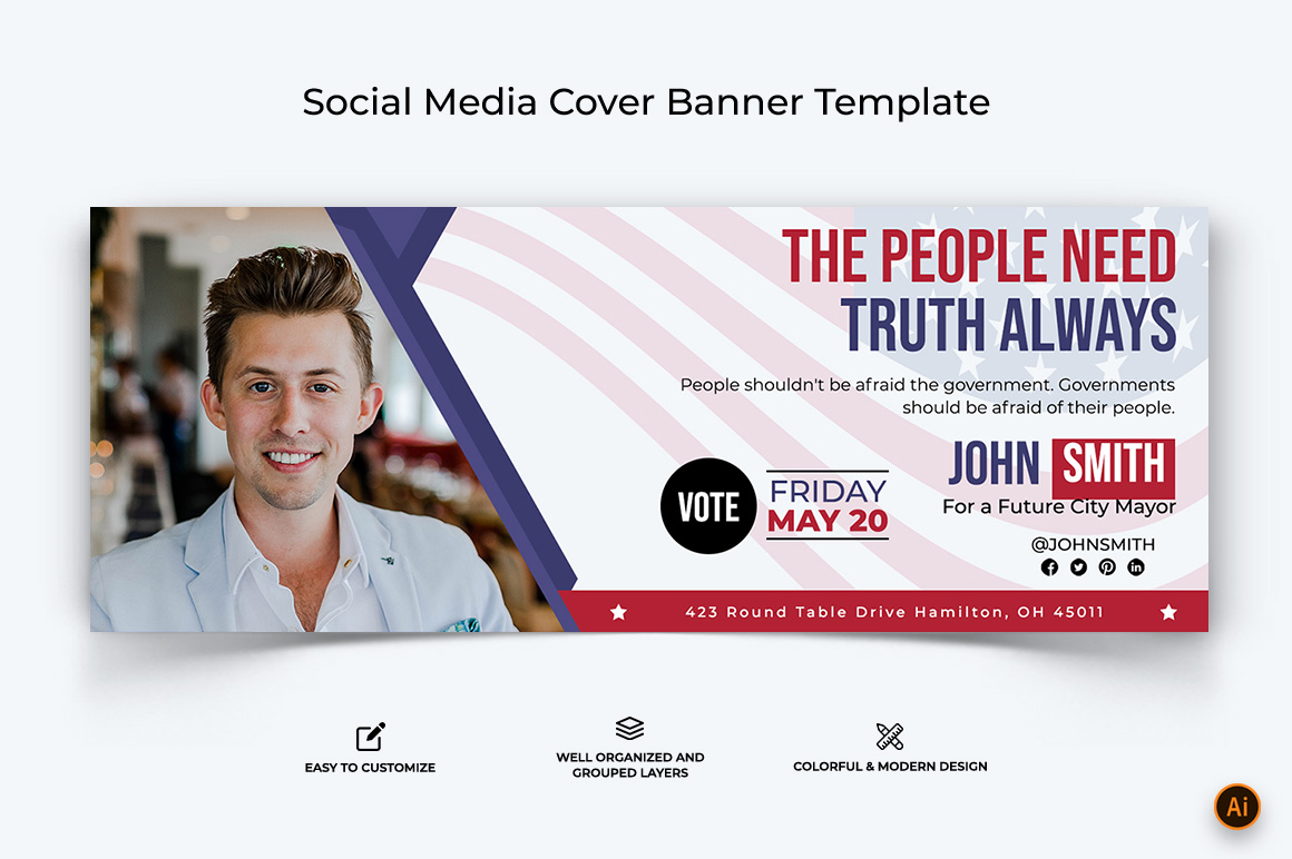 Political Campaign Facebook Cover Banner Design-05