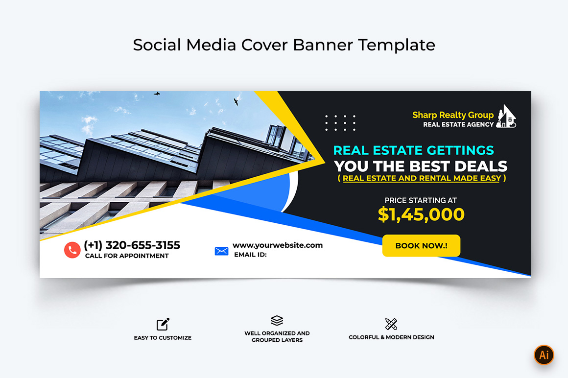 Real Estate Facebook Cover Banner Design-02