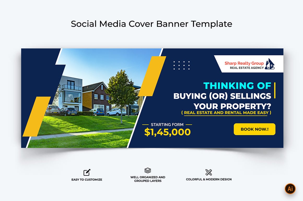 Real Estate Facebook Cover Banner Design-04