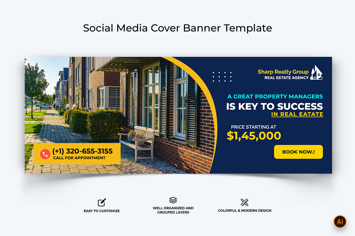 Real Estate Facebook Cover Banner Design-09