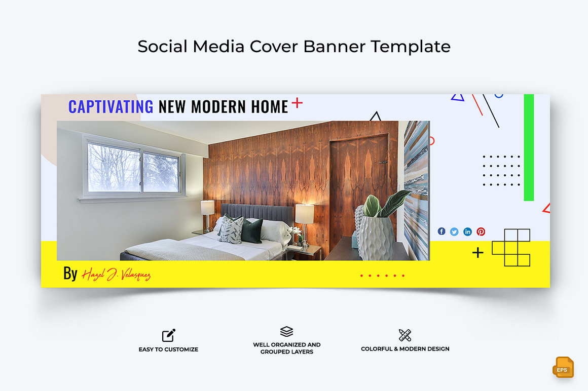 Architecture Facebook Cover Banner Design Template-017