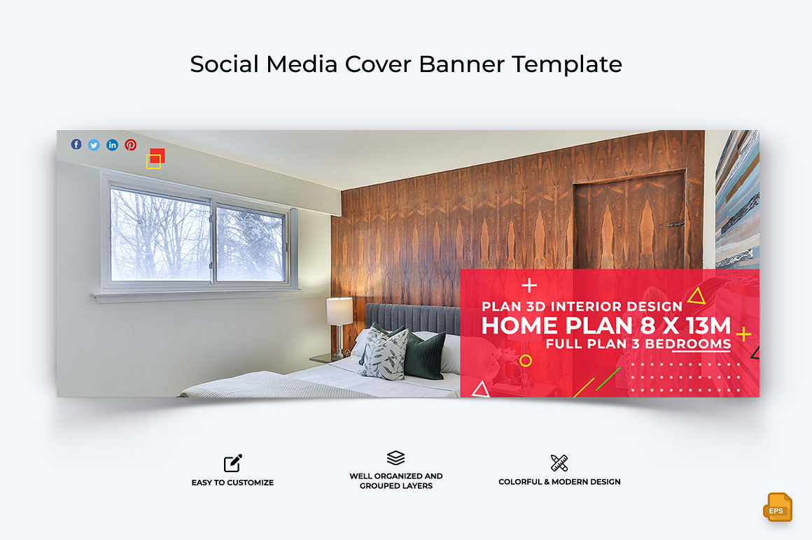 Architecture Facebook Cover Banner Design Template-019