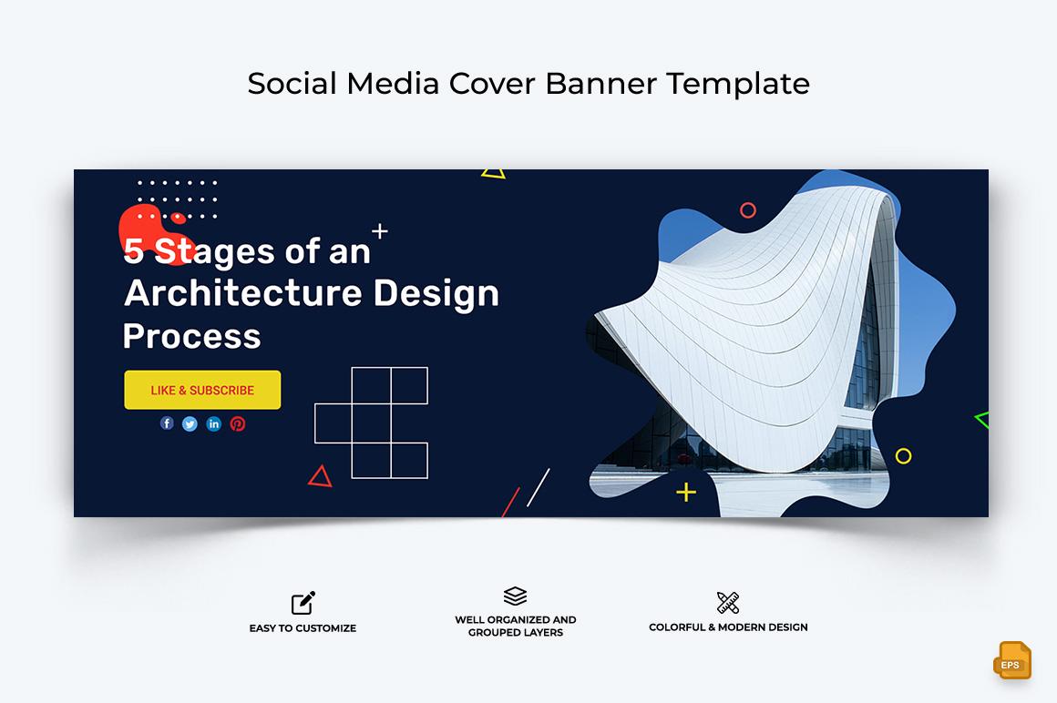 Architecture Facebook Cover Banner Design Template-020