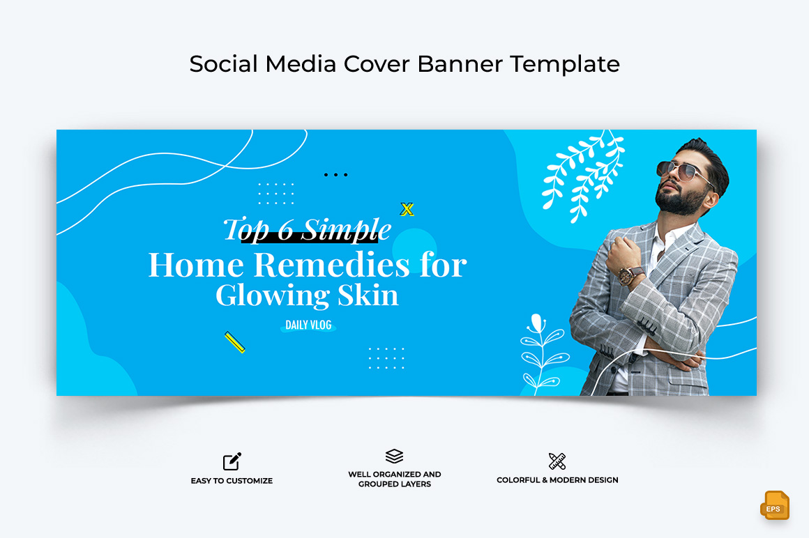 Beauty Tips Facebook Cover Banner Design-011