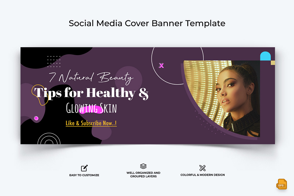 Beauty Tips Facebook Cover Banner Design-012