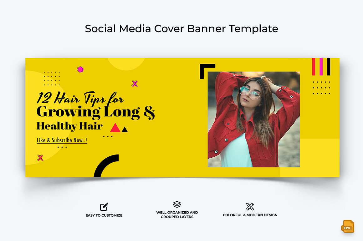 Beauty Tips Facebook Cover Banner Design-013