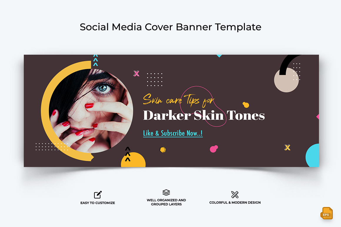 Beauty Tips Facebook Cover Banner Design-017