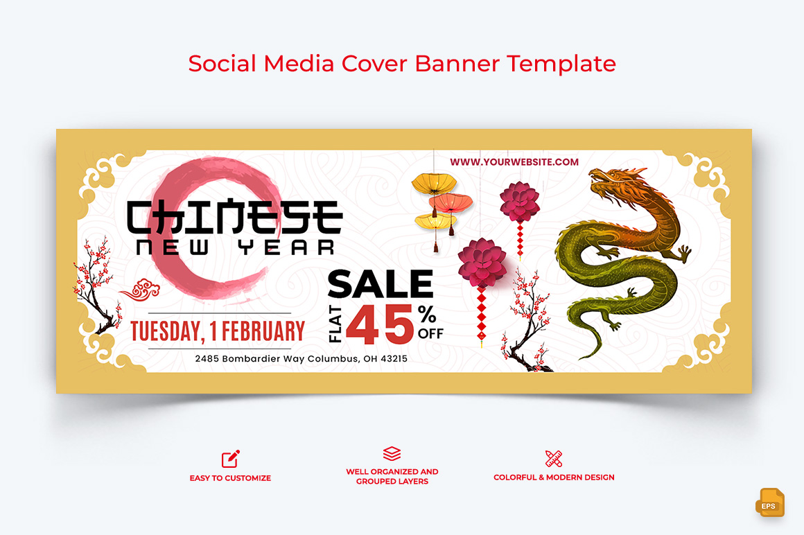 Chinese NewYear Facebook Cover Banner Design-010