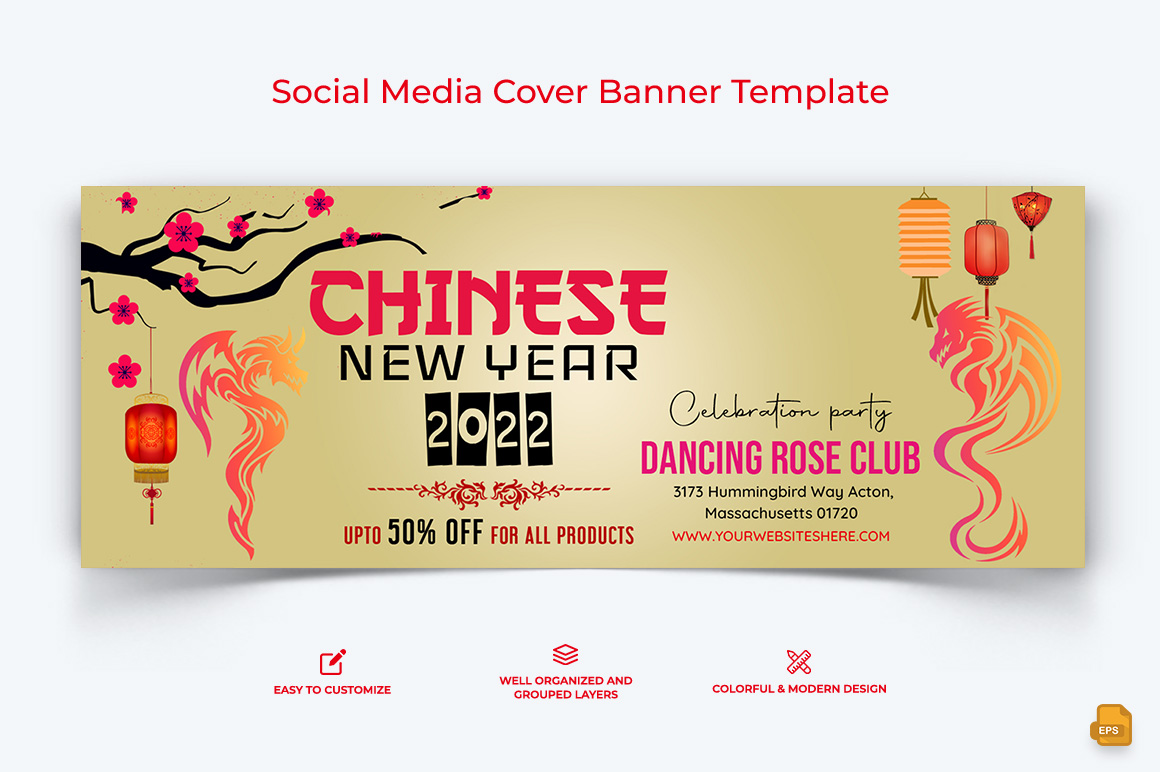 Chinese NewYear Facebook Cover Banner Design-012