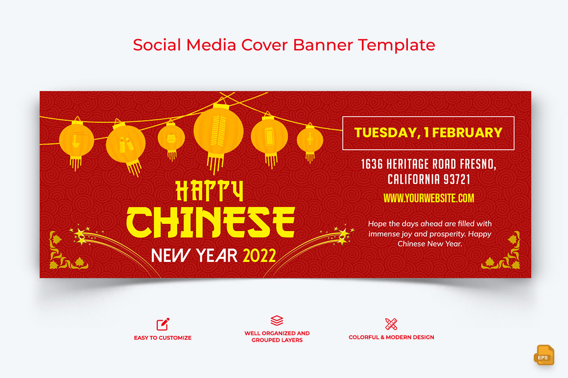 Chinese NewYear Facebook Cover Banner Design-013