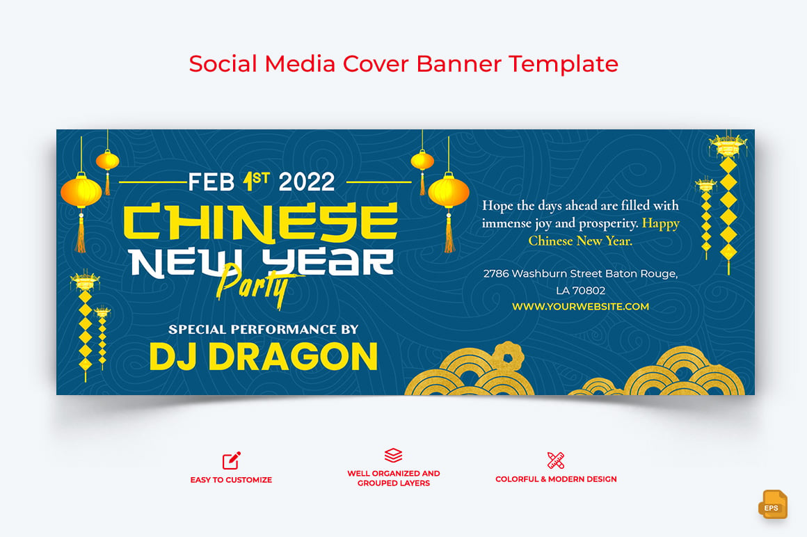 Chinese NewYear Facebook Cover Banner Design-014