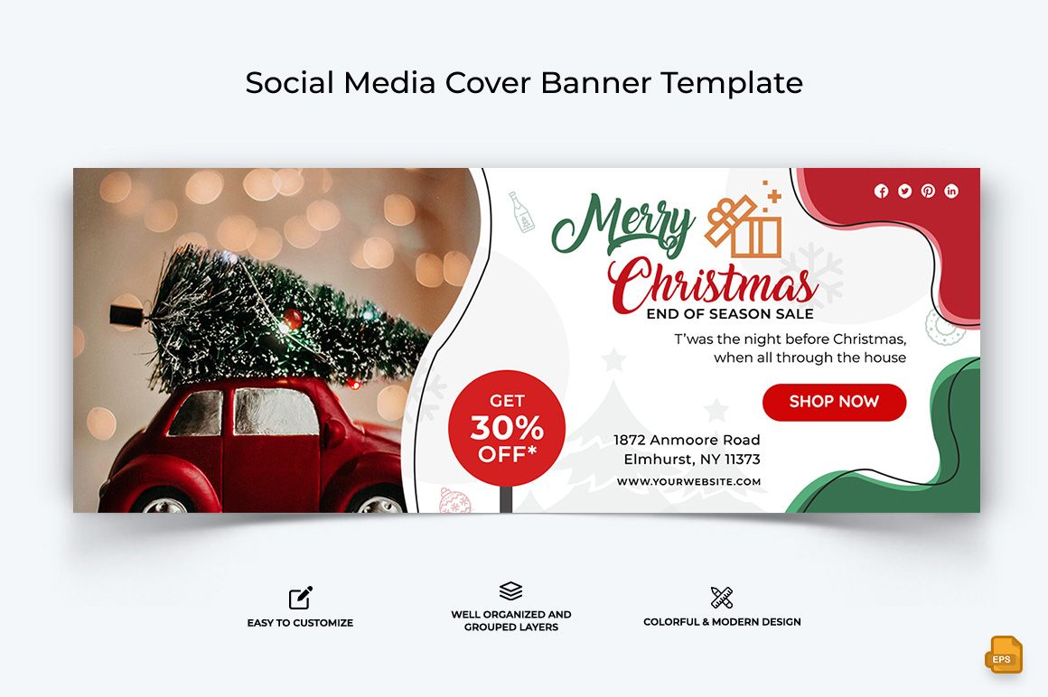 Christmas Sale Facebook Cover Banner Design-011