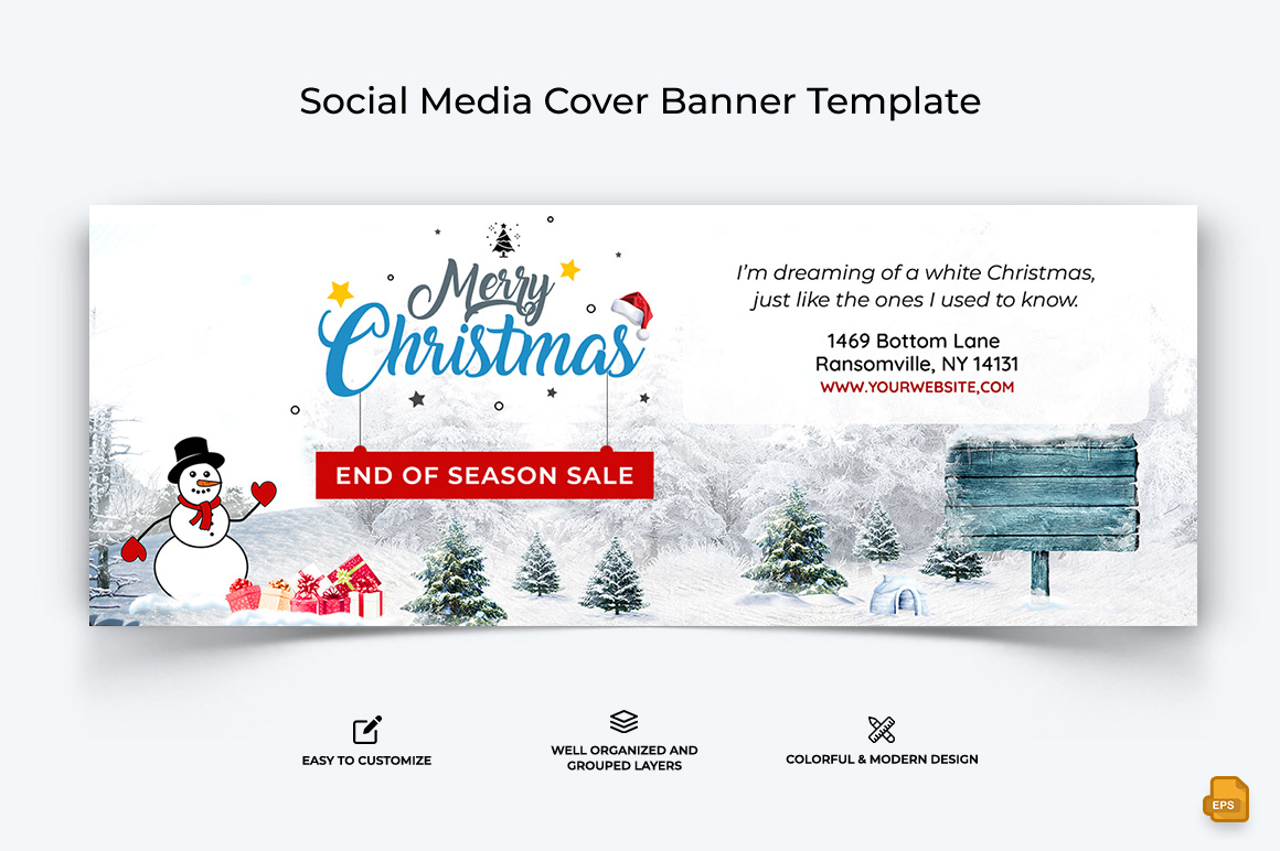 Christmas Sale Facebook Cover Banner Design-016