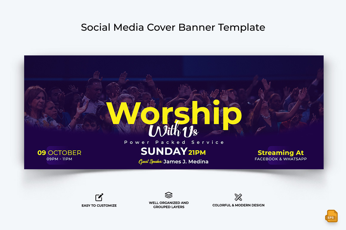 Church Speech Facebook Cover Banner Design-016