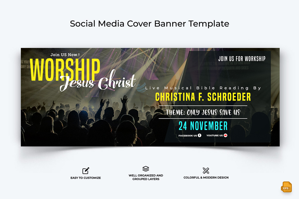 Church Speech Facebook Cover Banner Design-022