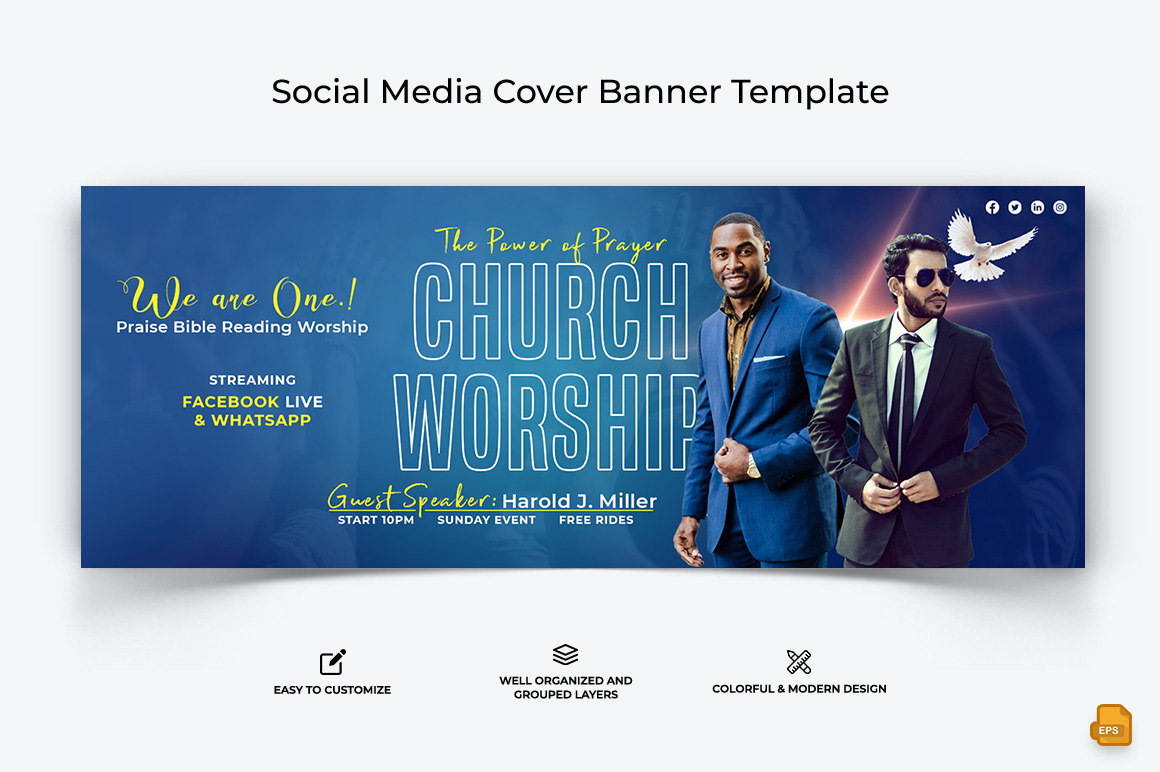 Church Speech Facebook Cover Banner Design-028