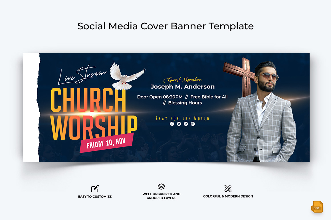 Church Speech Facebook Cover Banner Design-029