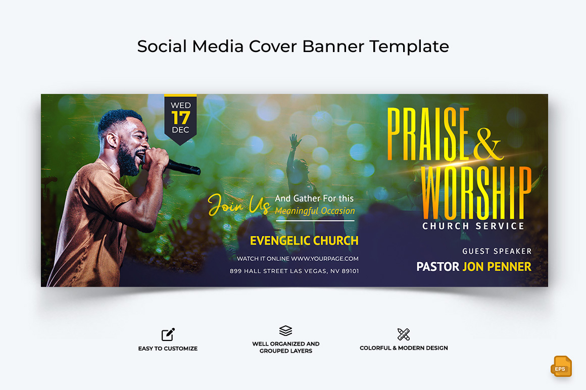 Church Speech Facebook Cover Banner Design-036