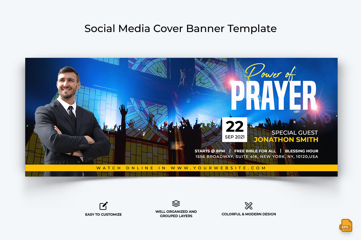 Church Speech Facebook Cover Banner Design-039