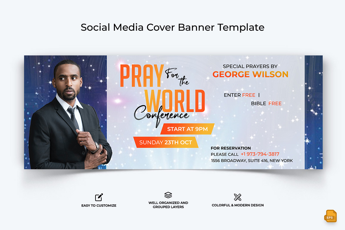 Church Speech Facebook Cover Banner Design-042