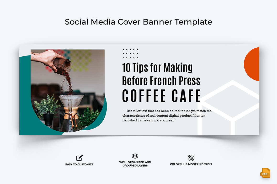 Coffee Making Facebook Cover Banner Design-001