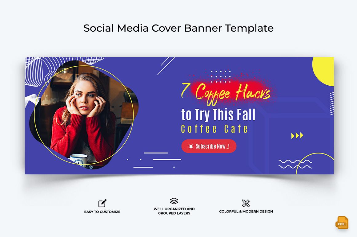 Coffee Making Facebook Cover Banner Design-005