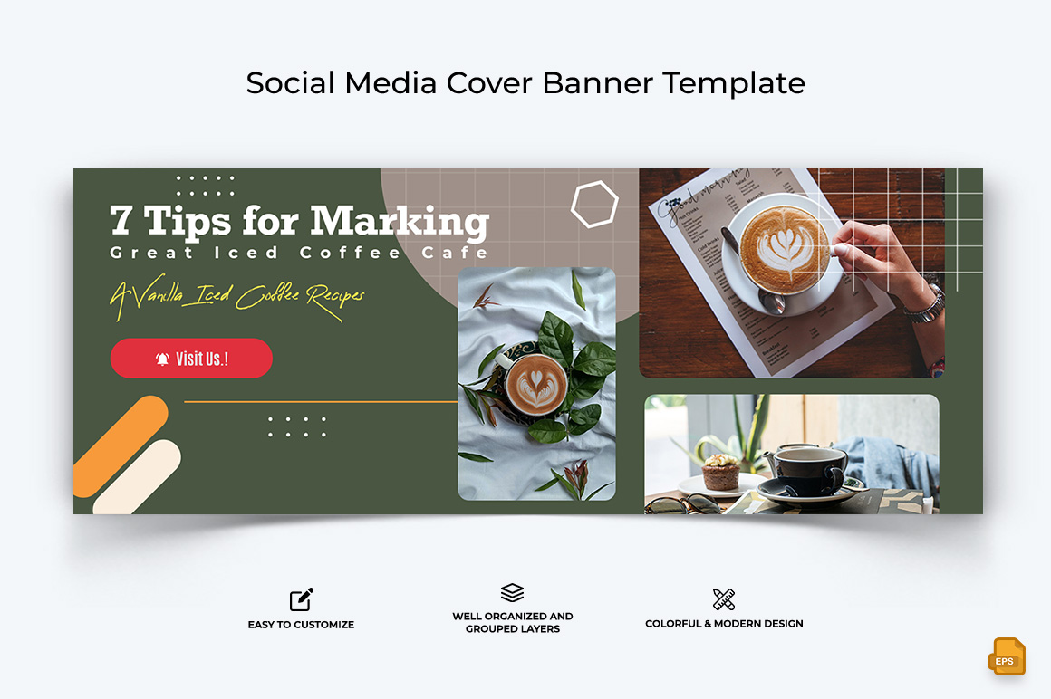 Coffee Making Facebook Cover Banner Design-008