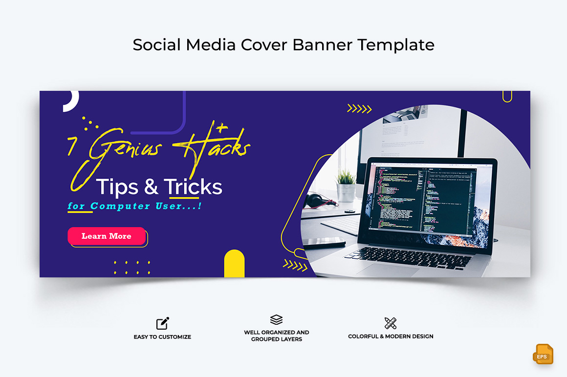 Computer Tricks and Hacking Facebook Cover Banner Design-004