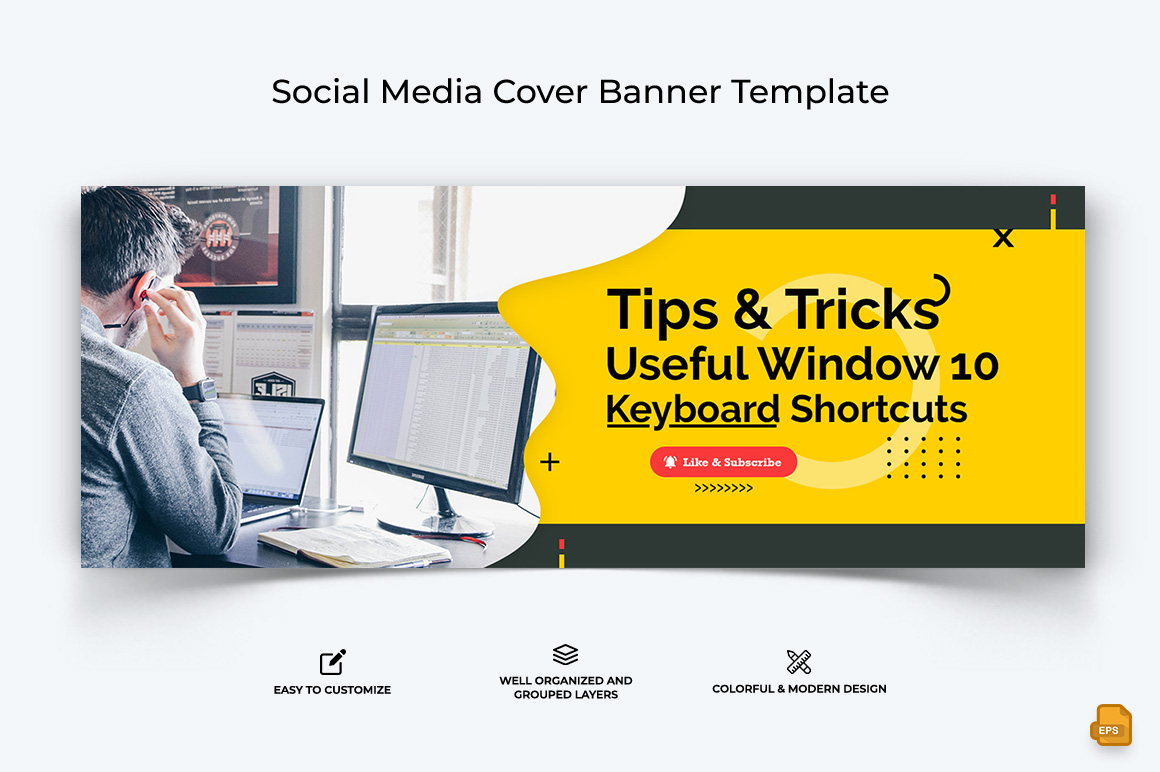 Computer Tricks and Hacking Facebook Cover Banner Design-018