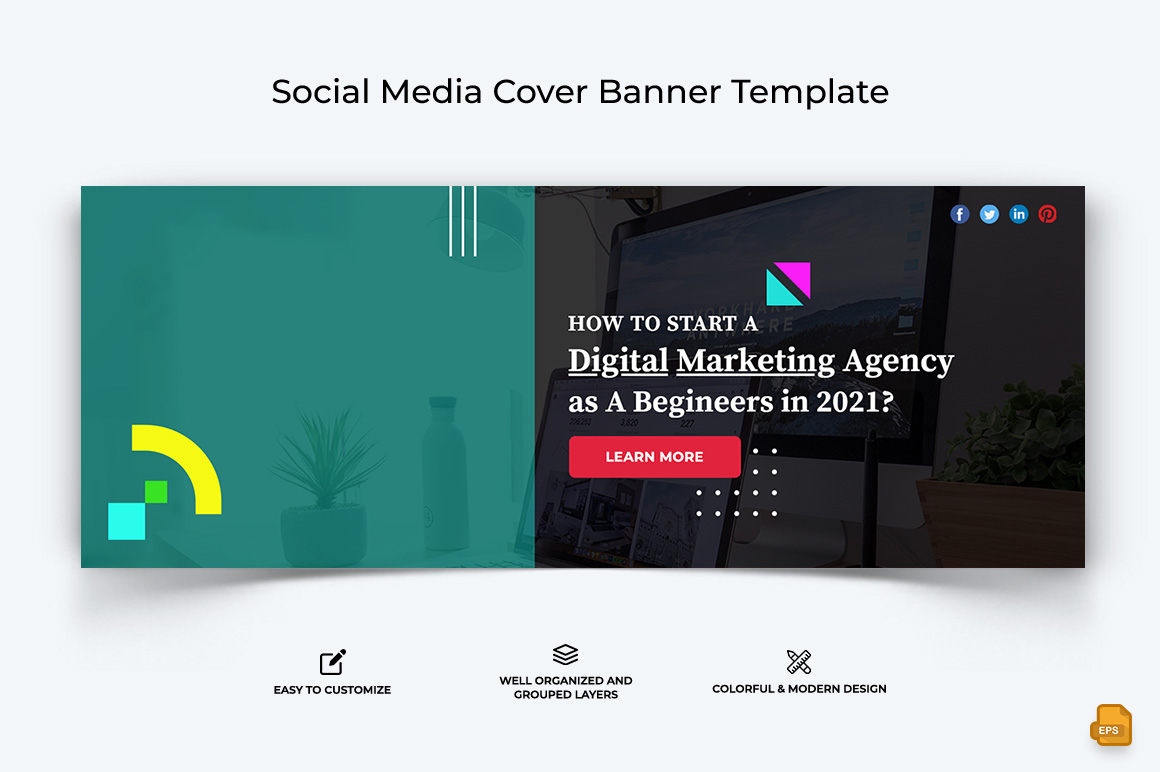 Digital Marketing Facebook Cover Banner Design-009