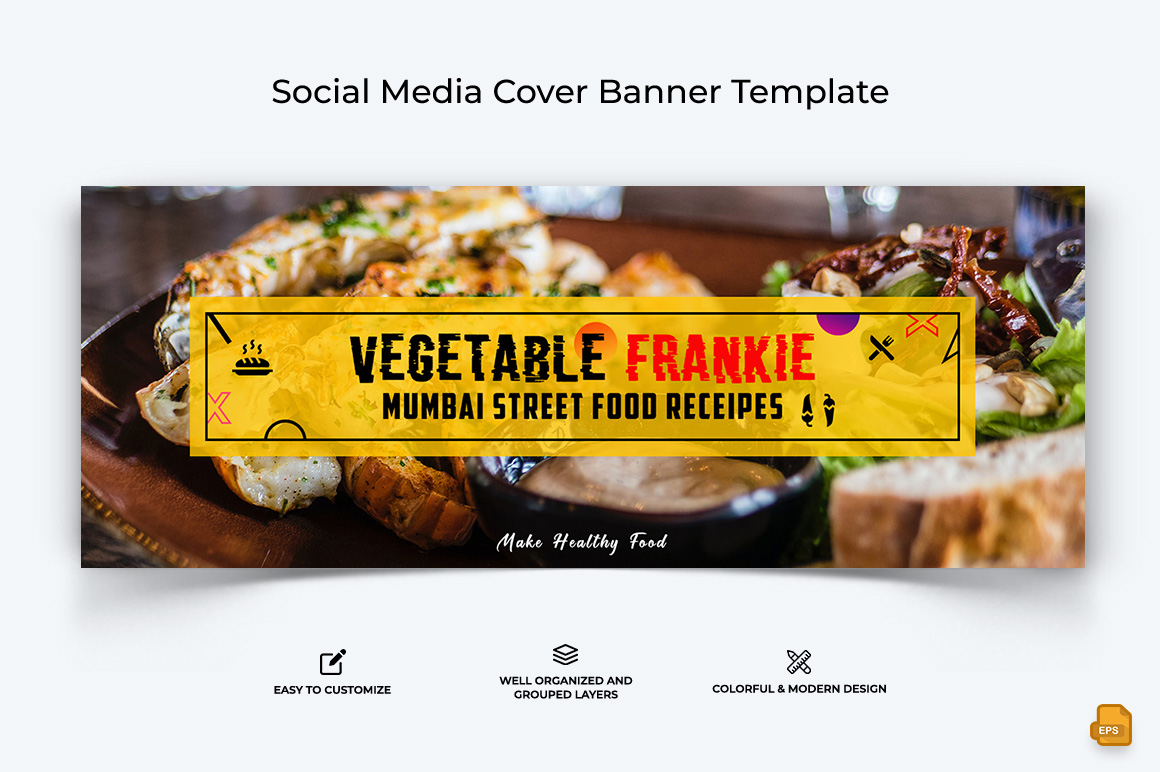 Food and Restaurant Facebook Cover Banner Design-001