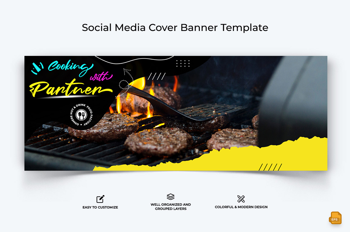 Food and Restaurant Facebook Cover Banner Design-009