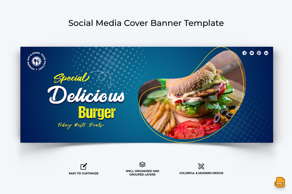 Food and Restaurant Facebook Cover Banner Design-012