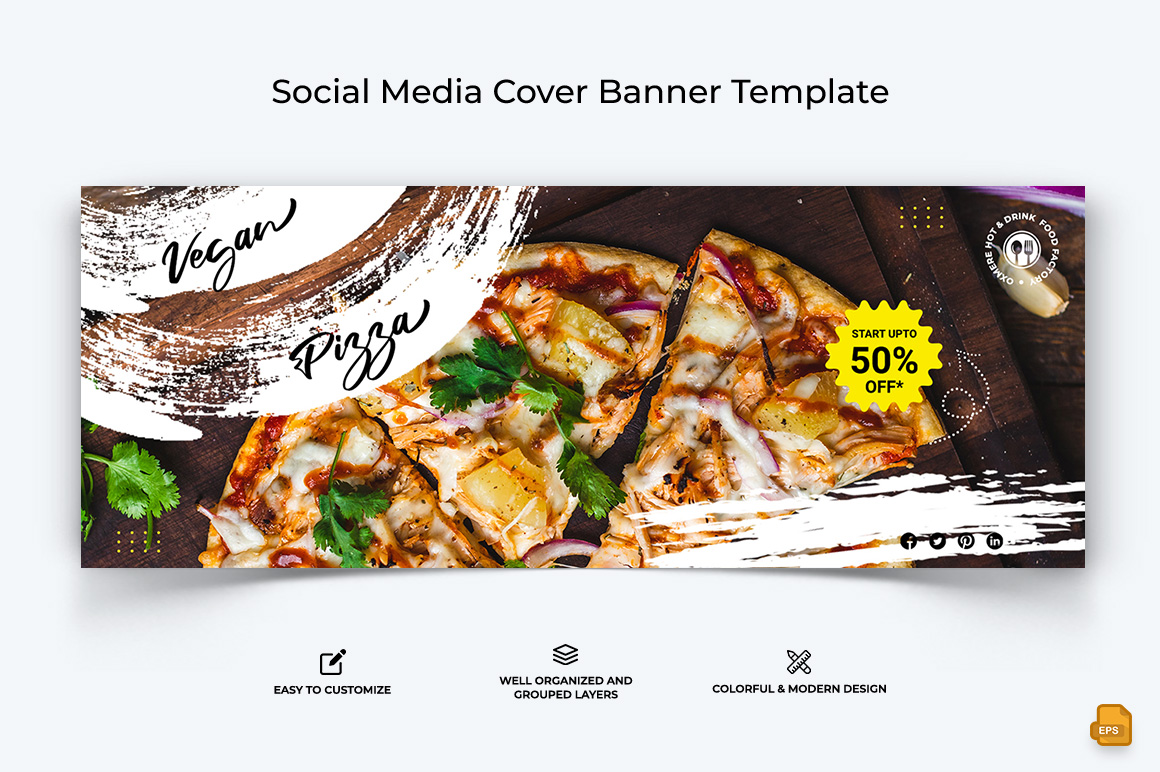 Food and Restaurant Facebook Cover Banner Design-013