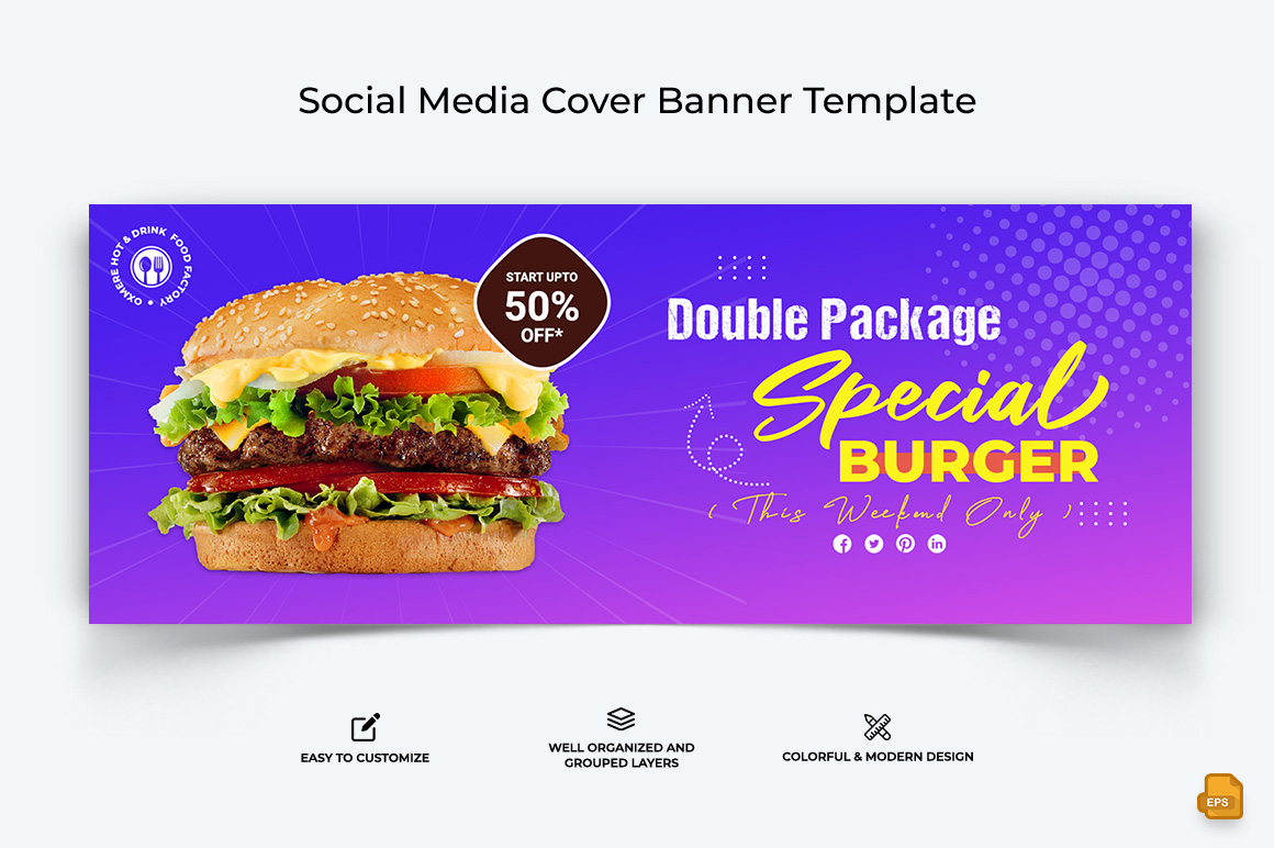 Food and Restaurant Facebook Cover Banner Design-014