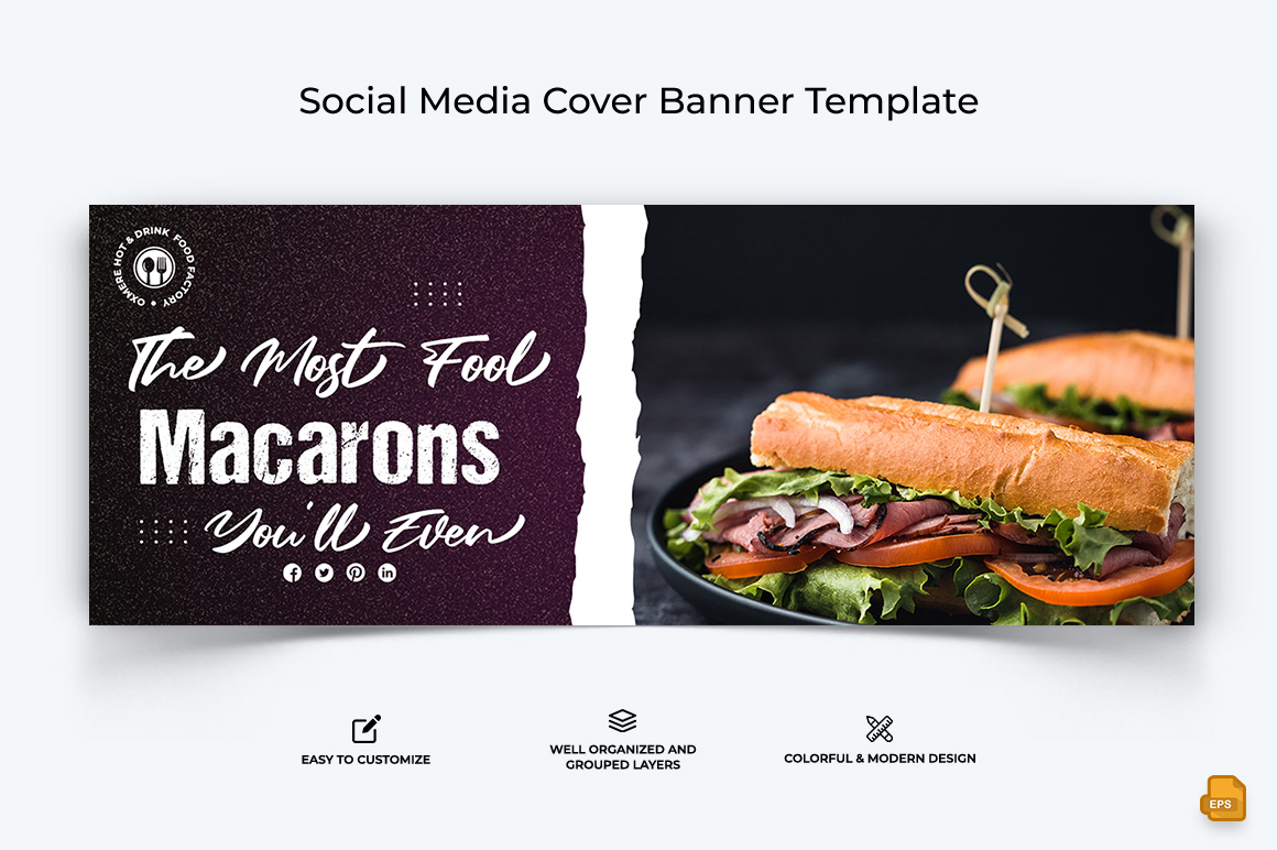 Food and Restaurant Facebook Cover Banner Design-016