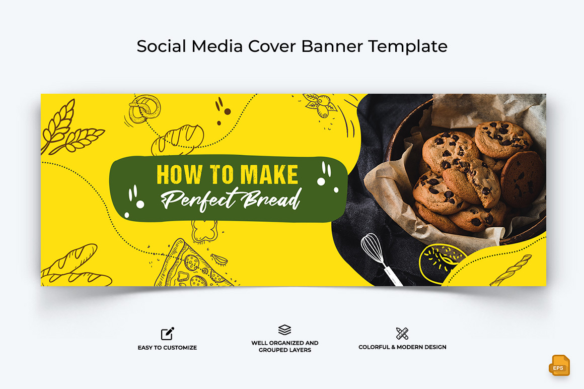 Food and Restaurant Facebook Cover Banner Design-019