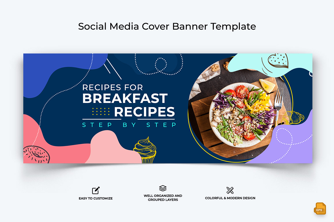 Food and Restaurant Facebook Cover Banner Design-024