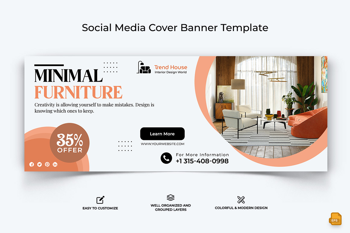 Interior Minimal Facebook Cover Banner Design-019