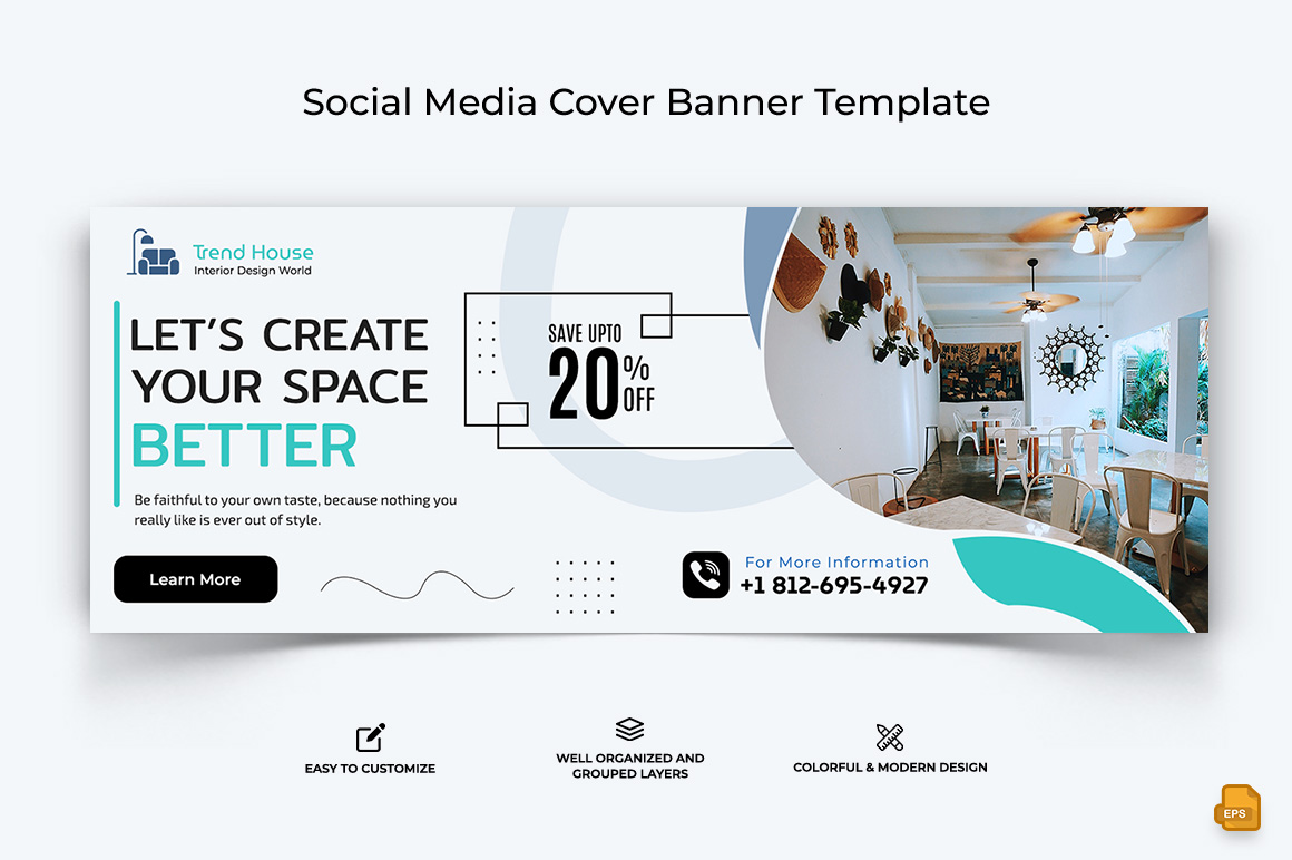 Interior Minimal Facebook Cover Banner Design-021