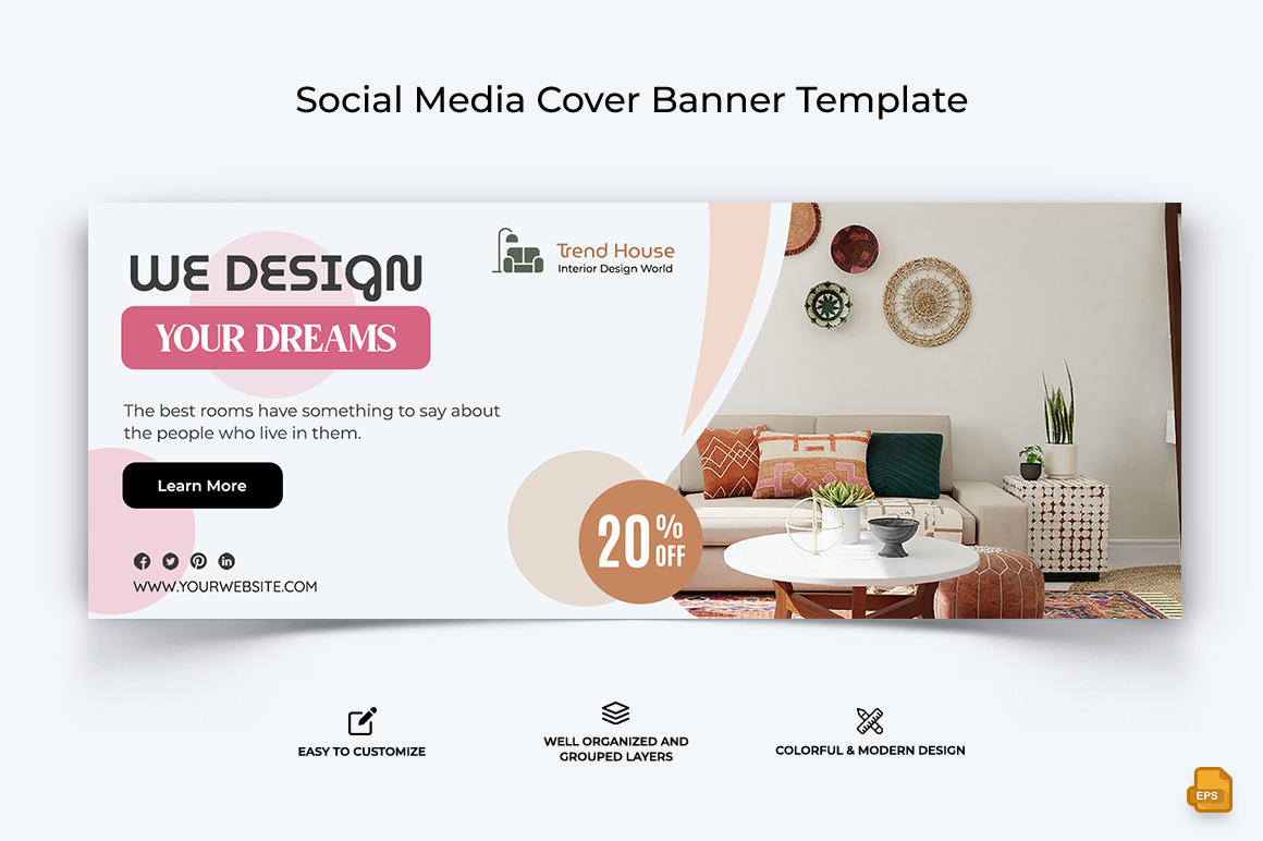 Interior Minimal Facebook Cover Banner Design-022