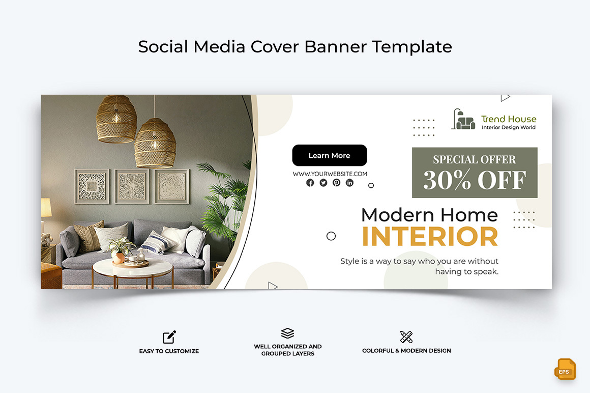 Interior Minimal Facebook Cover Banner Design-024