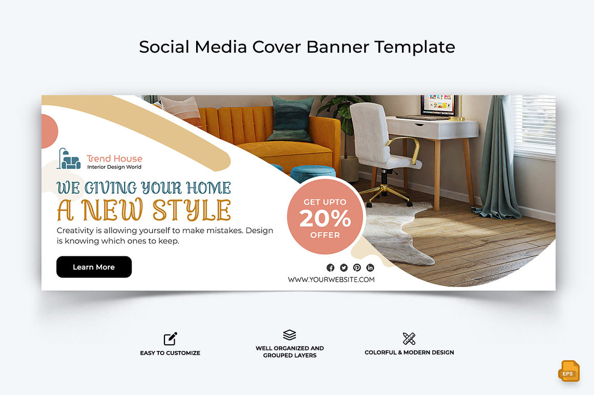 Interior Minimal Facebook Cover Banner Design-025