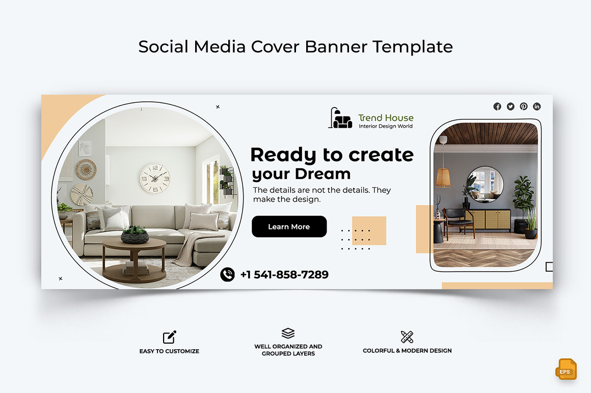 Interior Minimal Facebook Cover Banner Design-026