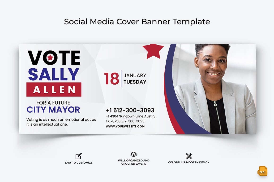 Political Campaign Facebook Cover Banner Design-012