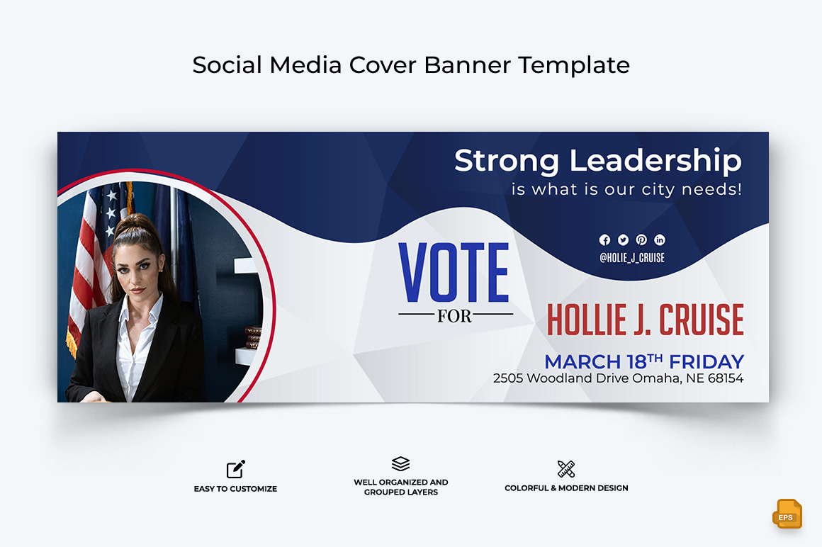 Political Campaign Facebook Cover Banner Design-014