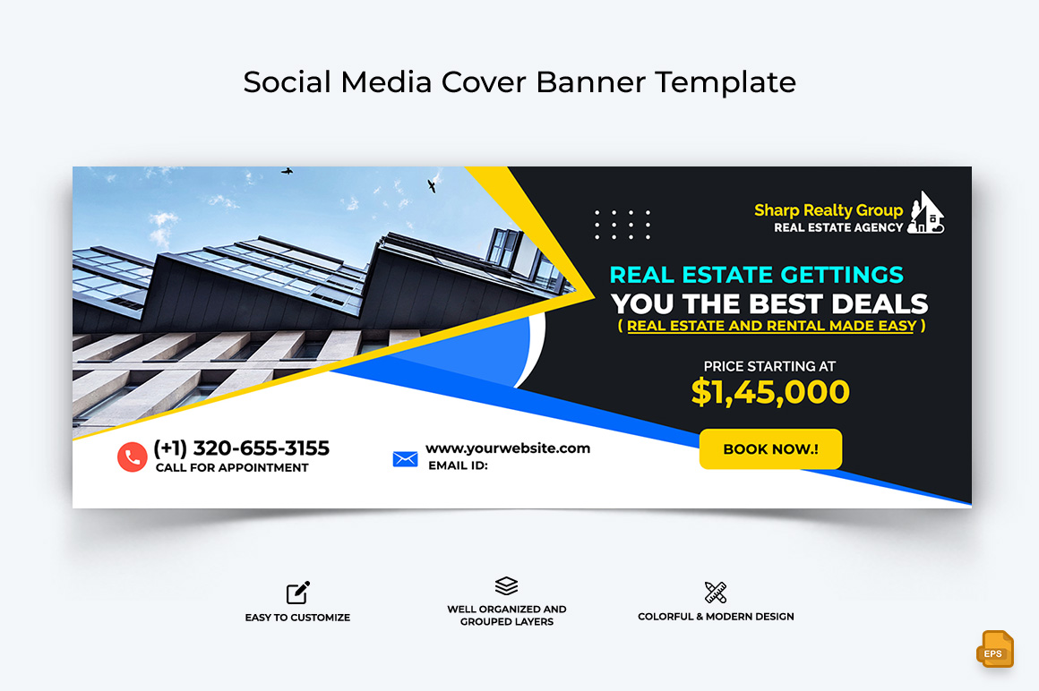 Real Estate Facebook Cover Banner Design-002