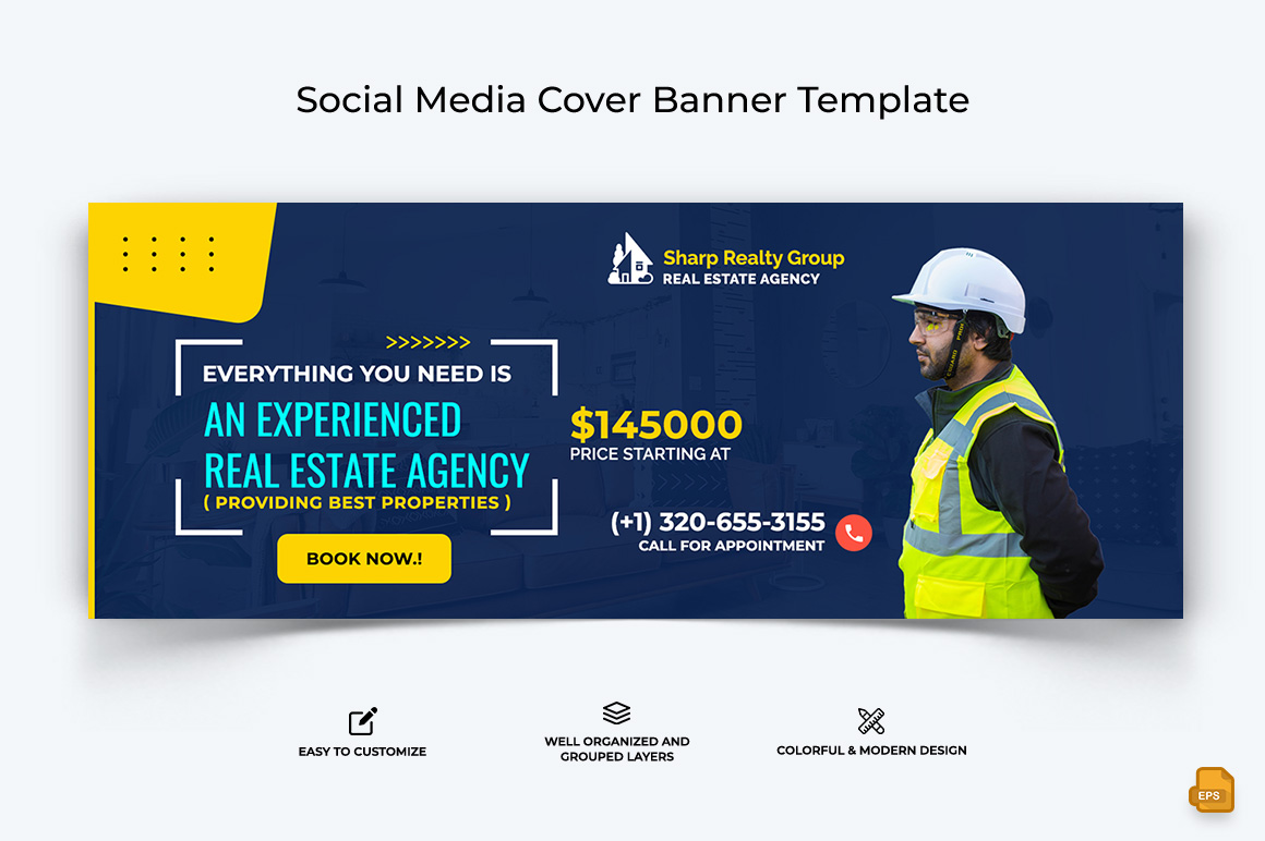 Real Estate Facebook Cover Banner Design-005